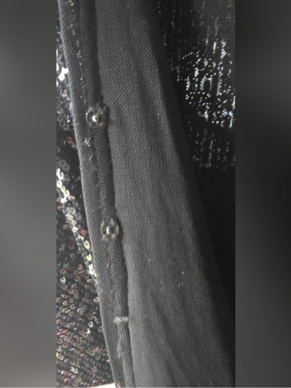 Generation Love Sequin Jumpsuit Black XS Faux Wrap V-Neck Holiday Party NYE Glam - Picture 9 of 16